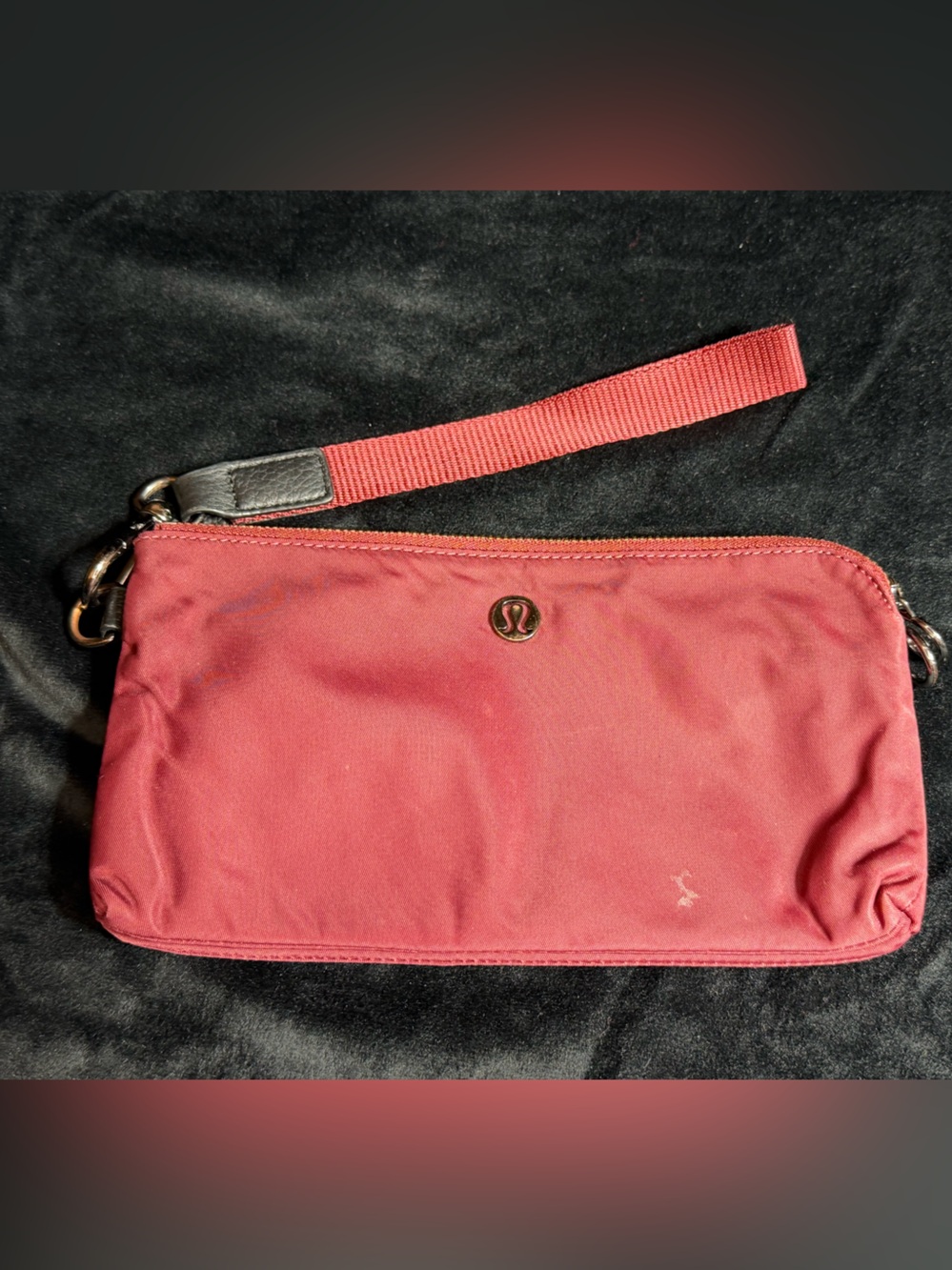 lululemon athletica Wine Red Wristlet Clutch